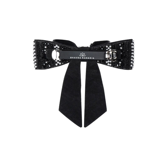 Psychedelic Sparkle Bow Barette