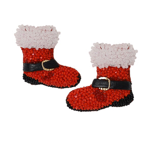 Santa Boot Earrings Santa Boot Earrings