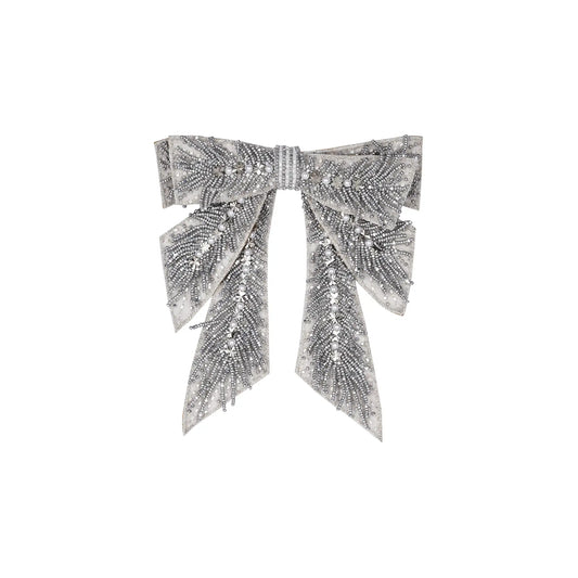 Velvet Bloom Bow Barette