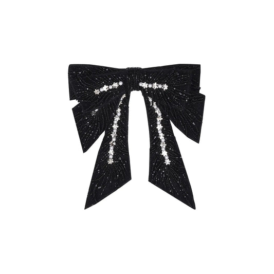Velvet Bloom Bow Barette