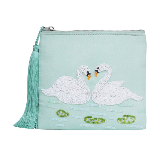 Celestial Swan Pouch / Coin Purse
