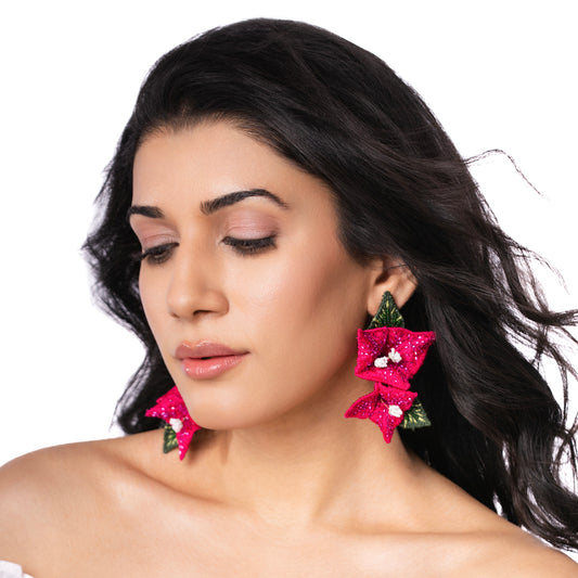 Bougainvillea Earrings