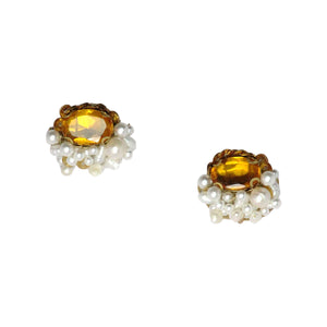 Peony Pearl Earrings Peony Pearl Earrings