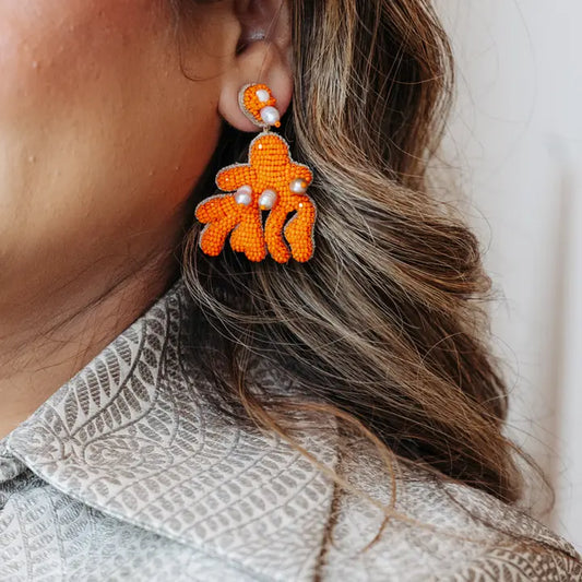 Coral Earrings