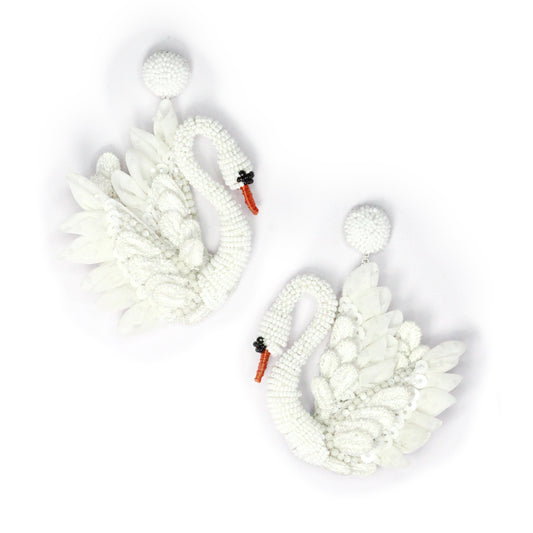 Swan Earrings