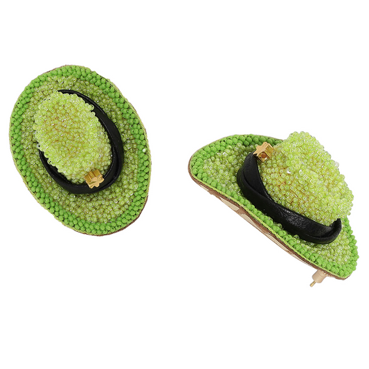 Cowgirl Hat Stud Earrings