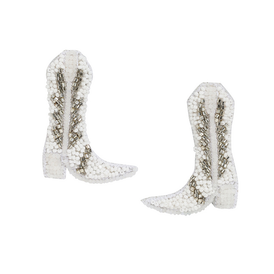 Rodeo Boot Beaded Earrings
