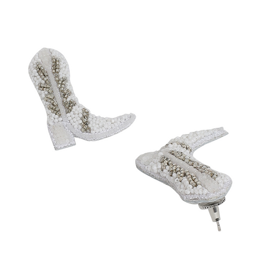 Rodeo Boot Beaded Earrings