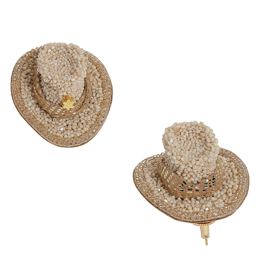 Cowgirl Hat Stud Earrings