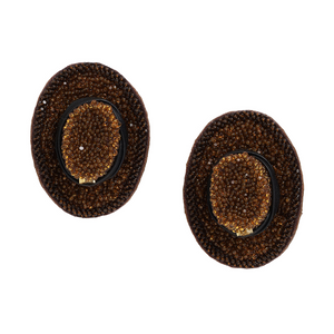 Cowgirl Hat Stud Earrings