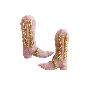 Rodeo Boot Beaded Earrings